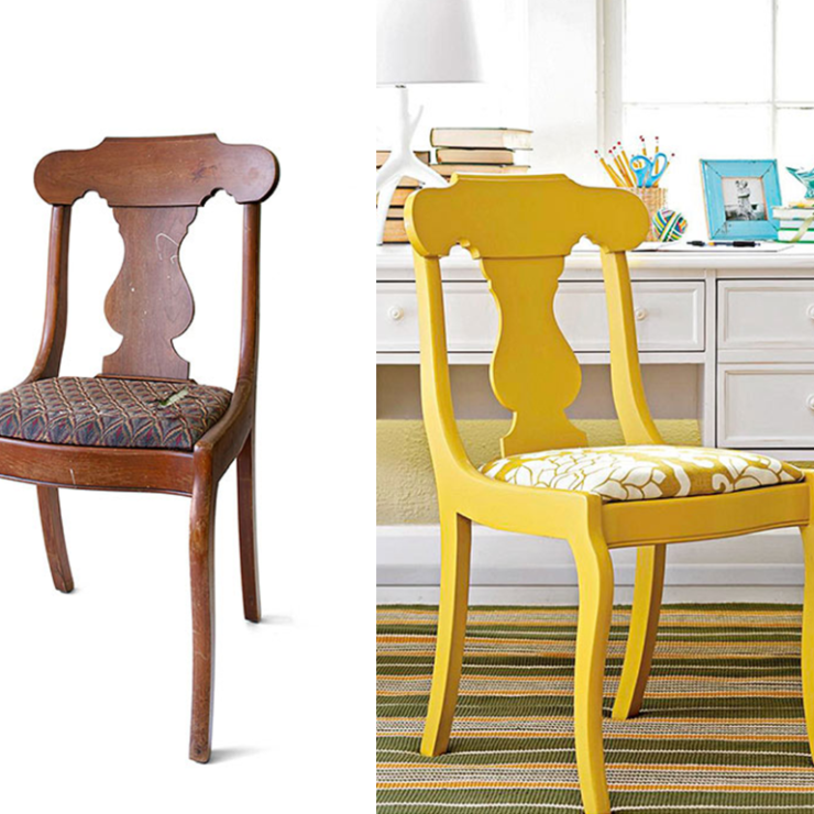 Antes e depois de cadeiras no blog Detalhes Magicos